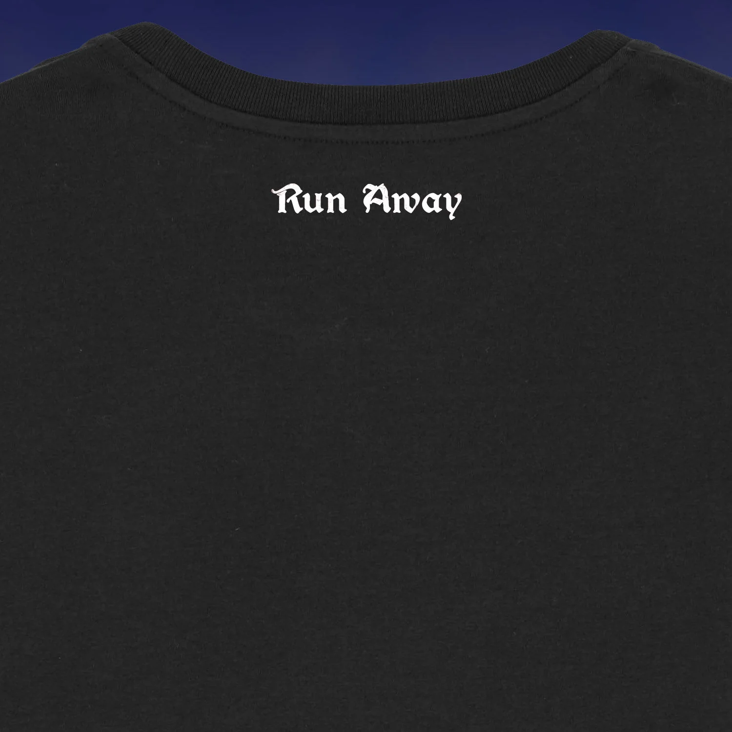 Monty Python 'Killer Rabbit' Black Easter T-shirt RUN AWAY! - Image 2
